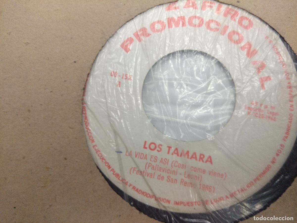 Discos de vinilo: LOS TAMARA/LA VIDA ES ASI/SINGLE PROMOCIONAL. - Foto 3