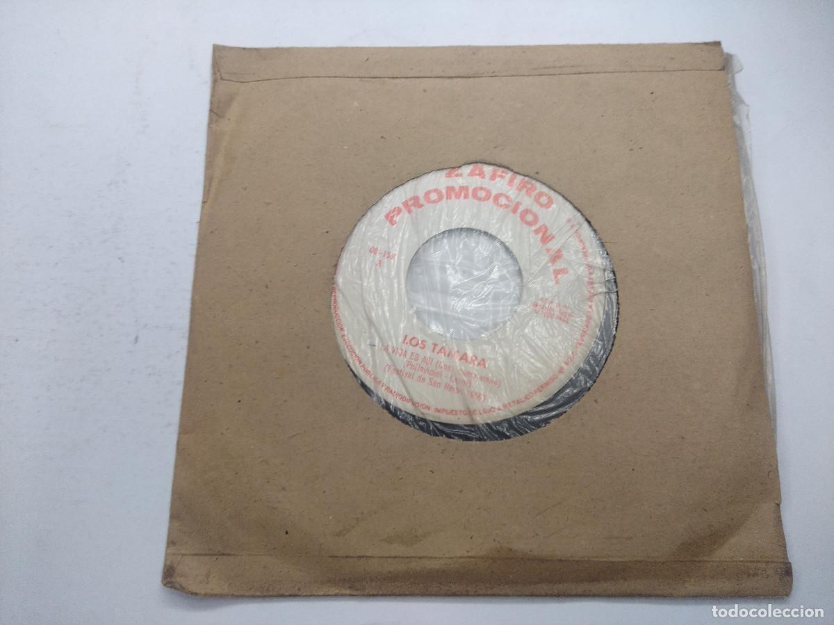 Discos de vinilo: LOS TAMARA/LA VIDA ES ASI/SINGLE PROMOCIONAL. - Foto 4