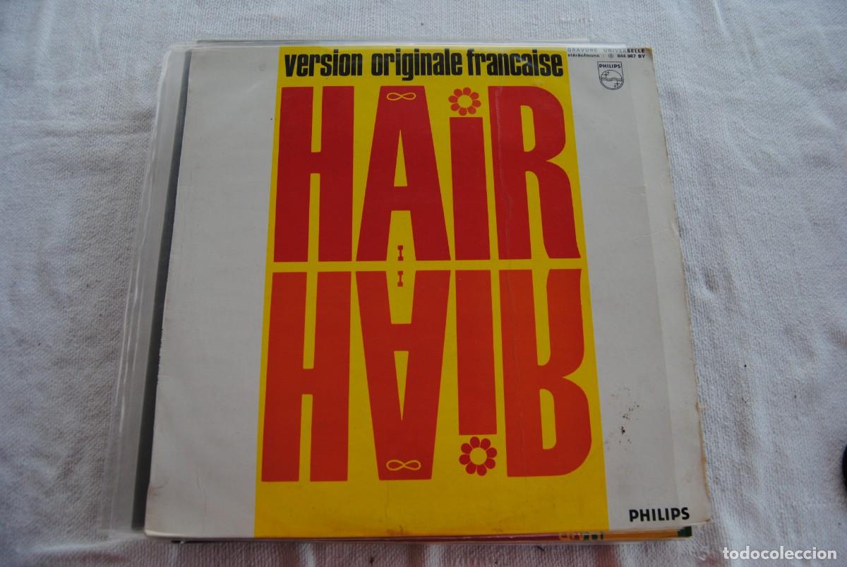 Discos de vinilo: 8.- Hair. versi&oacute;n francesa. lp philips - Foto 1