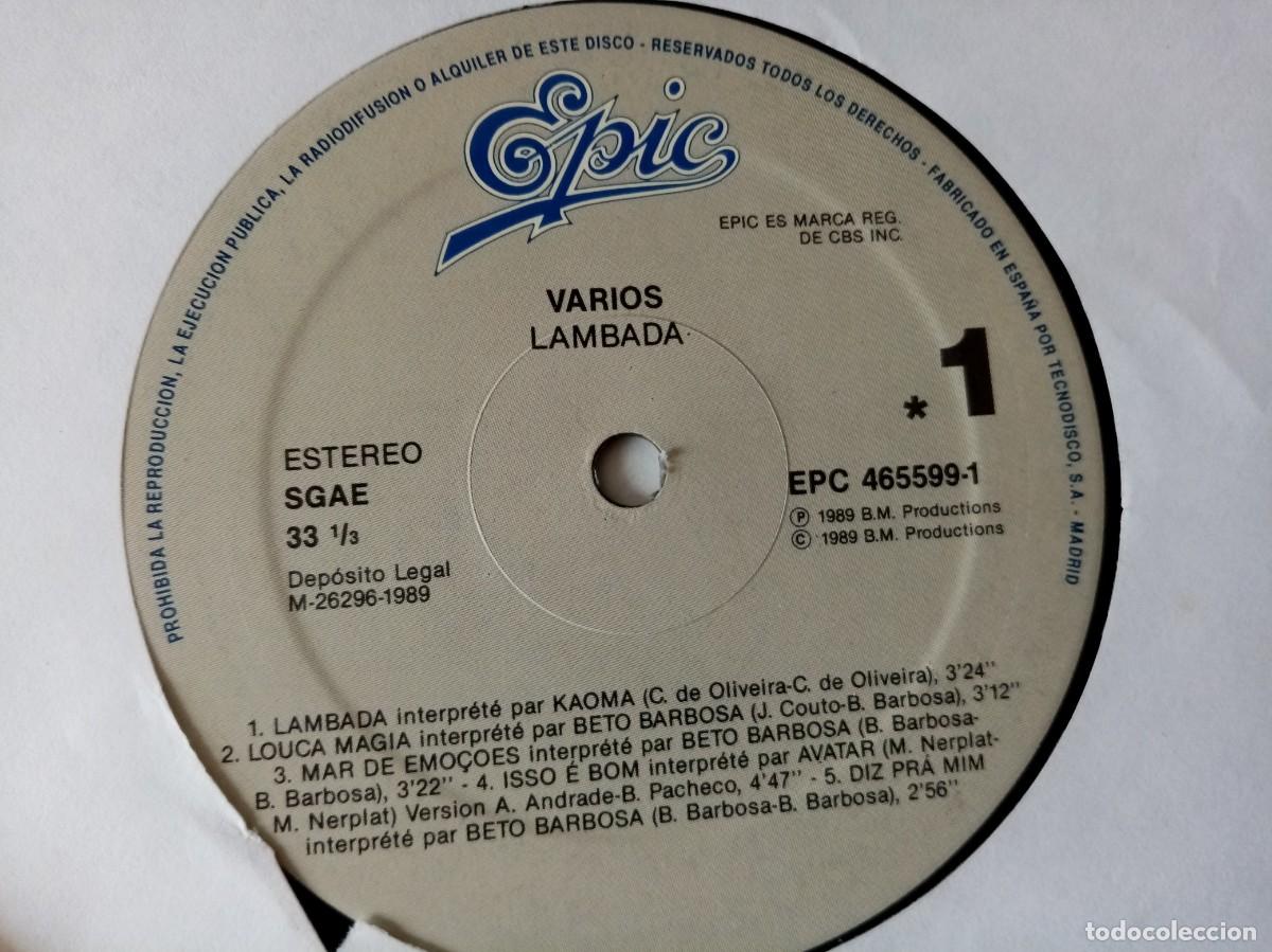 Discos de vinilo: DISCO DE VINILO KAOMA - LAMBADA 2 DISCOS - Foto 3
