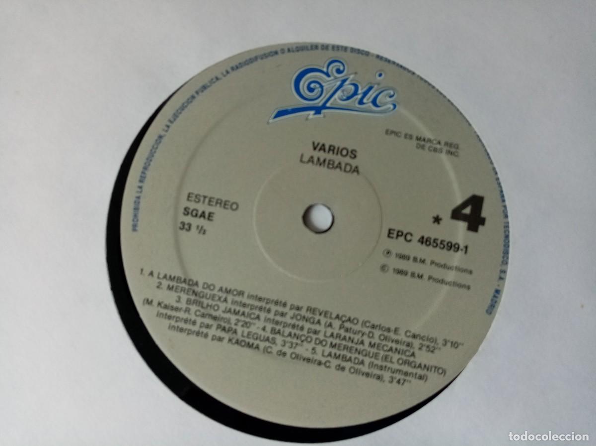 Discos de vinilo: DISCO DE VINILO KAOMA - LAMBADA 2 DISCOS - Foto 4