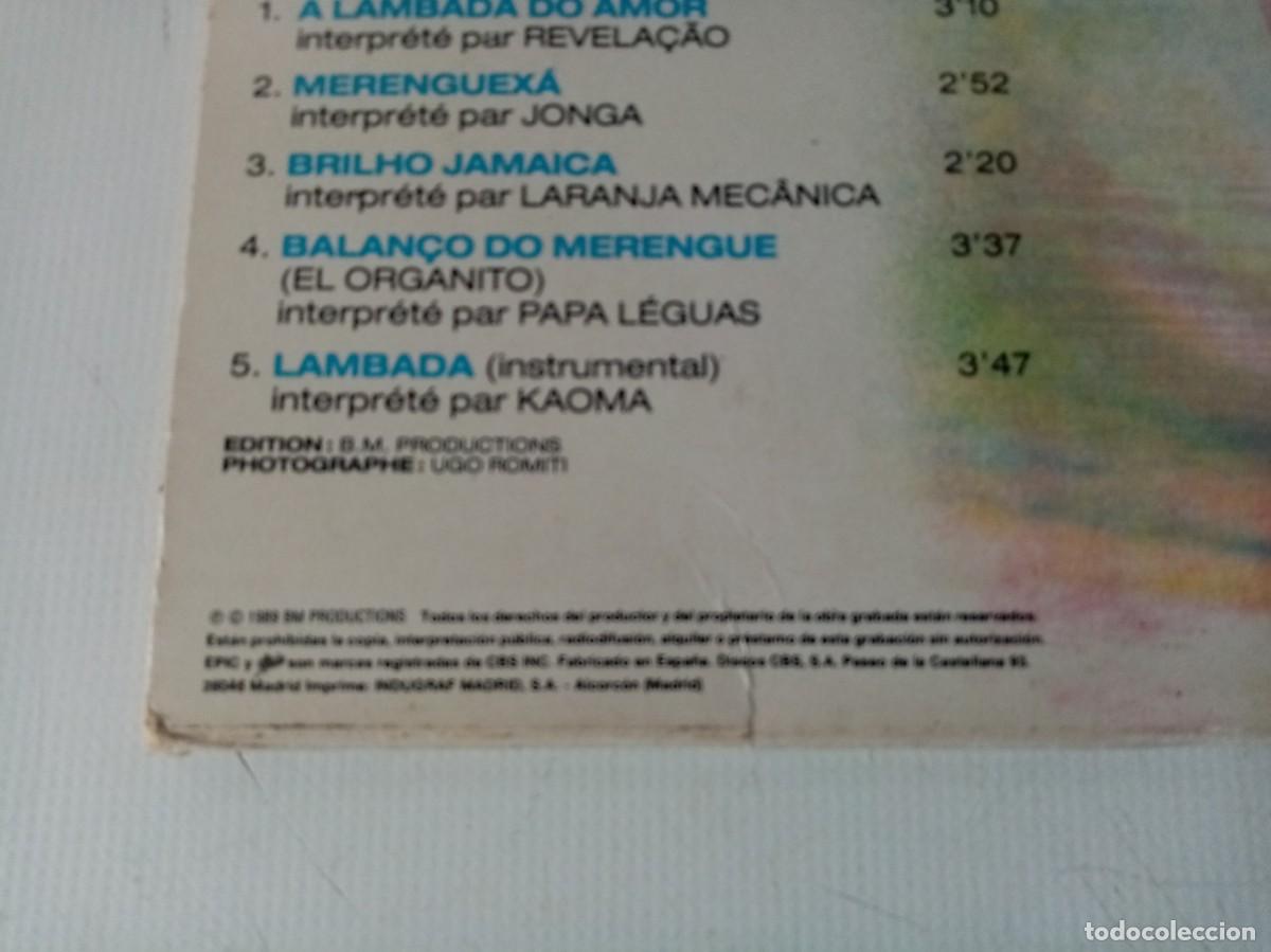 Discos de vinilo: DISCO DE VINILO KAOMA - LAMBADA 2 DISCOS - Foto 6