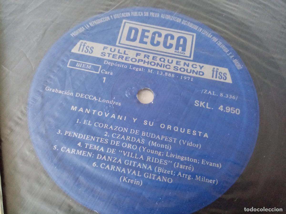Discos de vinilo: 2 DISCOS DE VINILO DE MANTOVANI - Foto 5