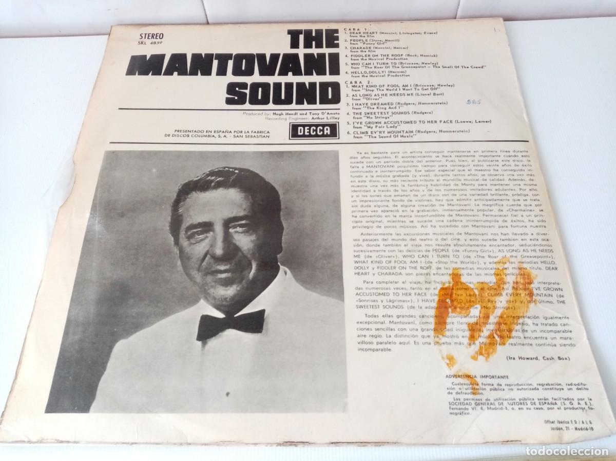 Discos de vinilo: 2 DISCOS DE VINILO DE MANTOVANI - Foto 7