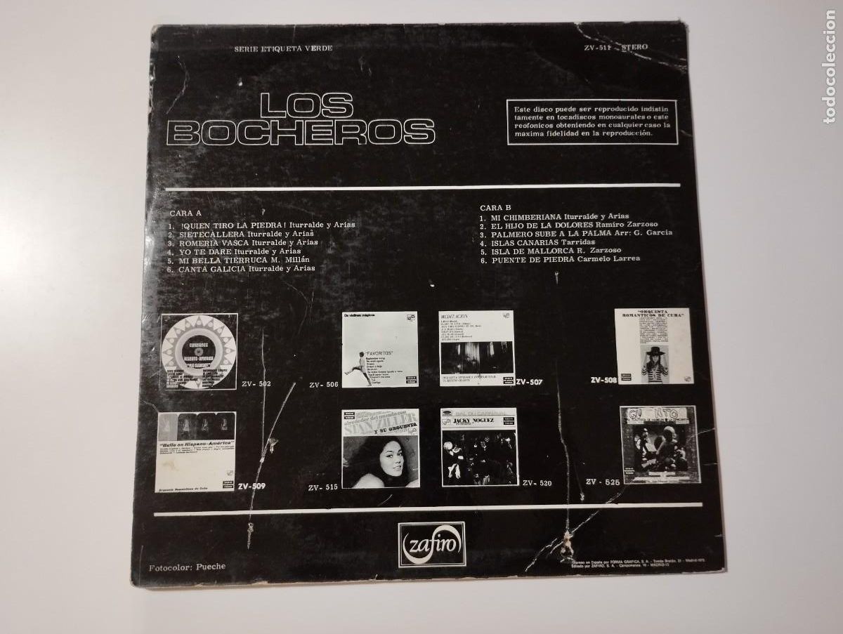 Discos de vinilo: Los Bocheros. PEDIDO M&Iacute;NIMO 5 &euro; - Foto 2