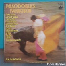 Discos de vinilo: LP PASODOBLES FAMOSOS POR LA GRAN BANDA TAURINA. Lote 377217709