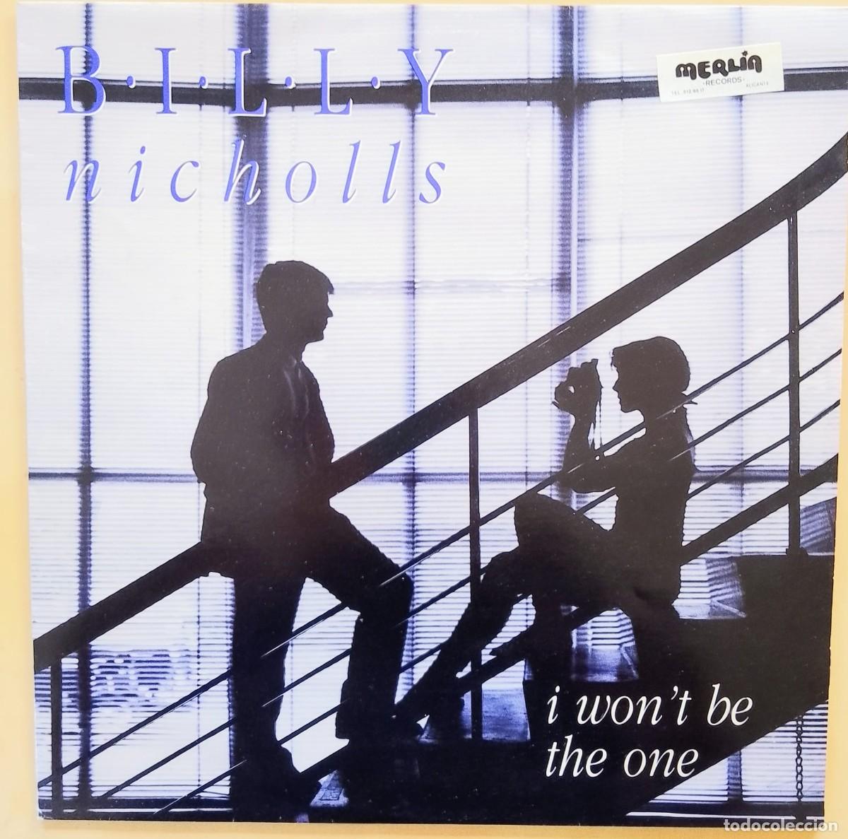 Discos de vinilo: BILLY NICHOLLS - I WONT BE THE ONE - MAXI SINGLE 1990 UK - Foto 1