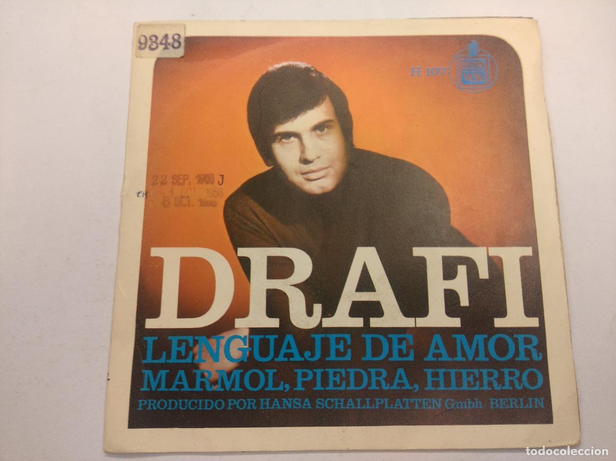 Discos de vinilo: DRAFI/LENGUAJE DE AMOR/SINGLE. - Foto 1