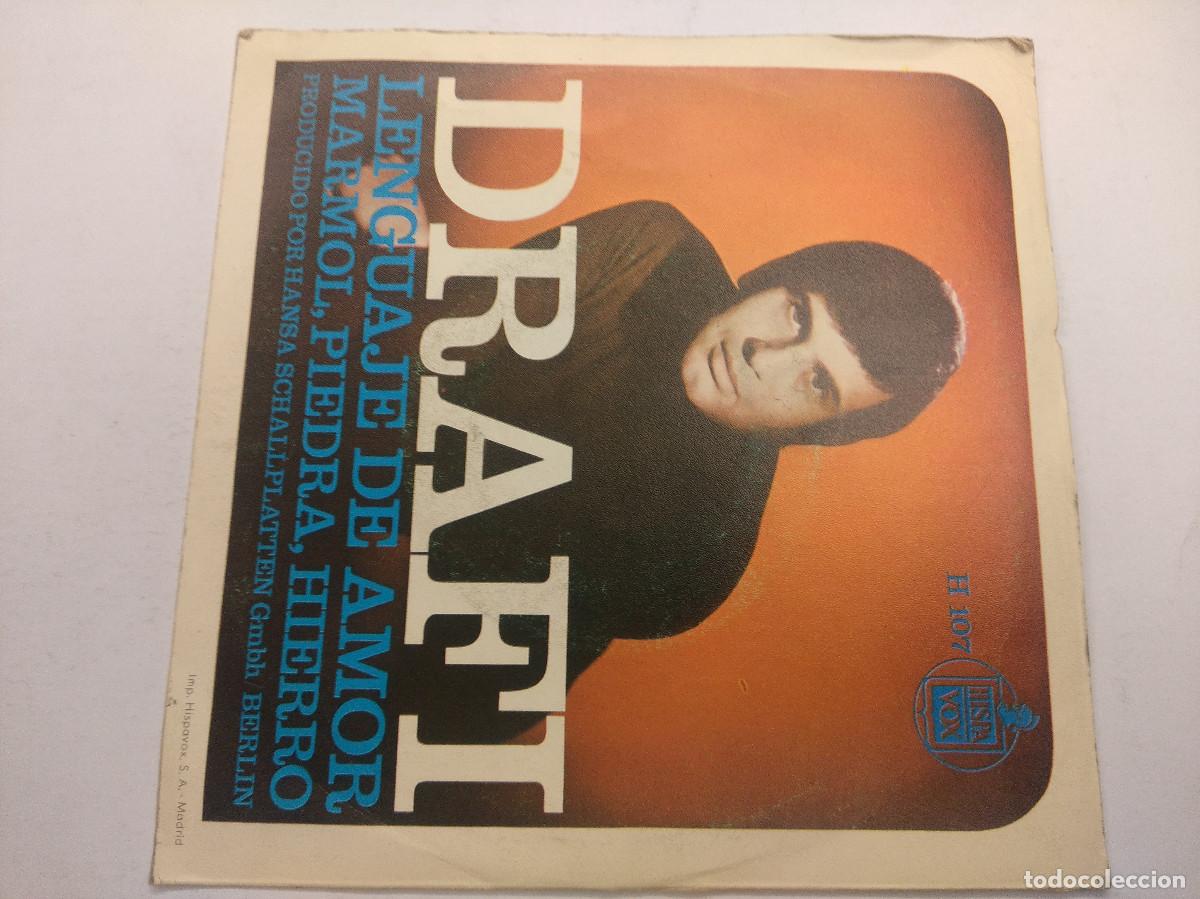 Discos de vinilo: DRAFI/LENGUAJE DE AMOR/SINGLE. - Foto 3