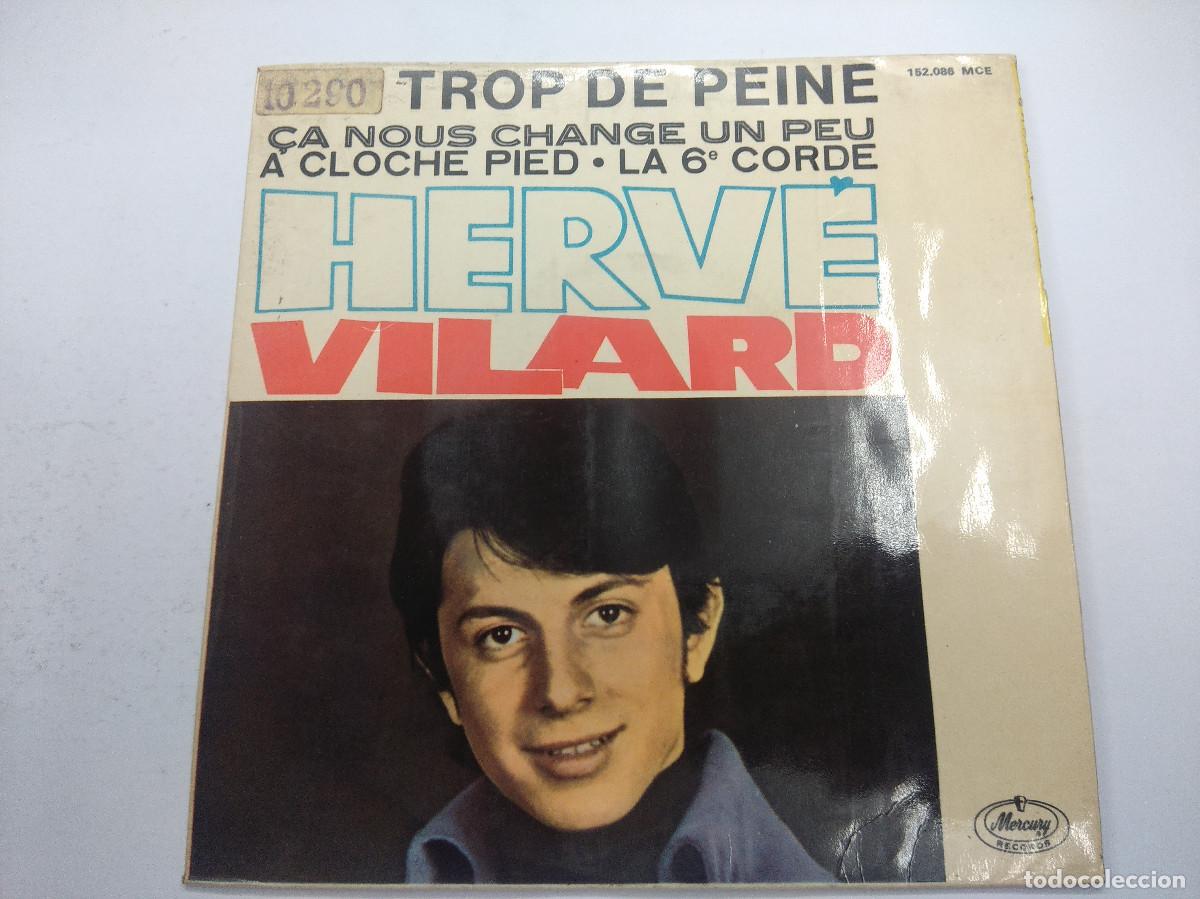 Discos de vinilo: HERVE VILARD/TENGO MUCHA PENA/SINGLE. - Foto 1