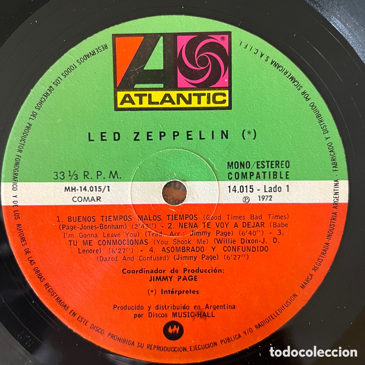 Discos de vinilo: Led Zeppelin &lrm;&ndash; Led Zeppelin 1972 Argentina - Foto 4