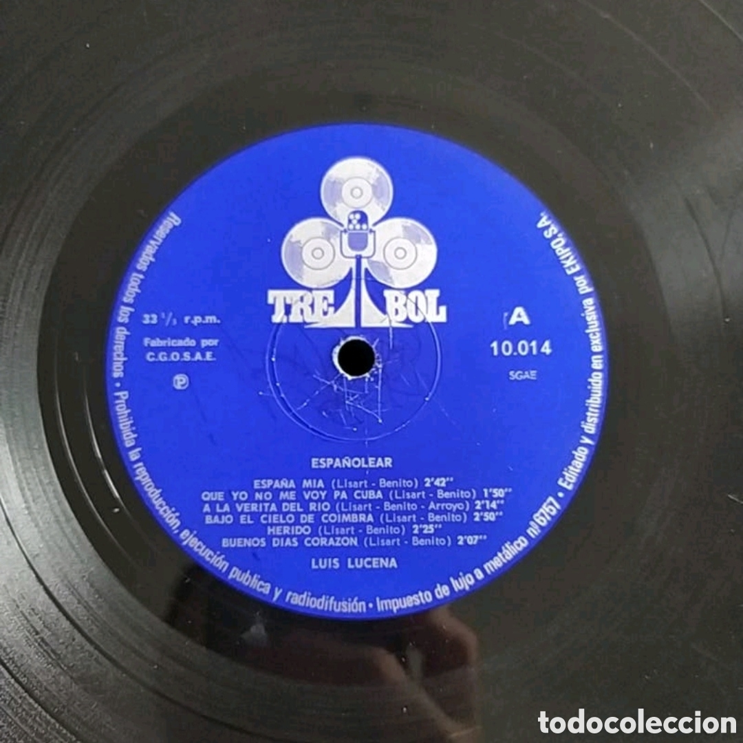 Discos de vinilo: Lp Luis Lucena. Espa&ntilde;olear - Foto 3