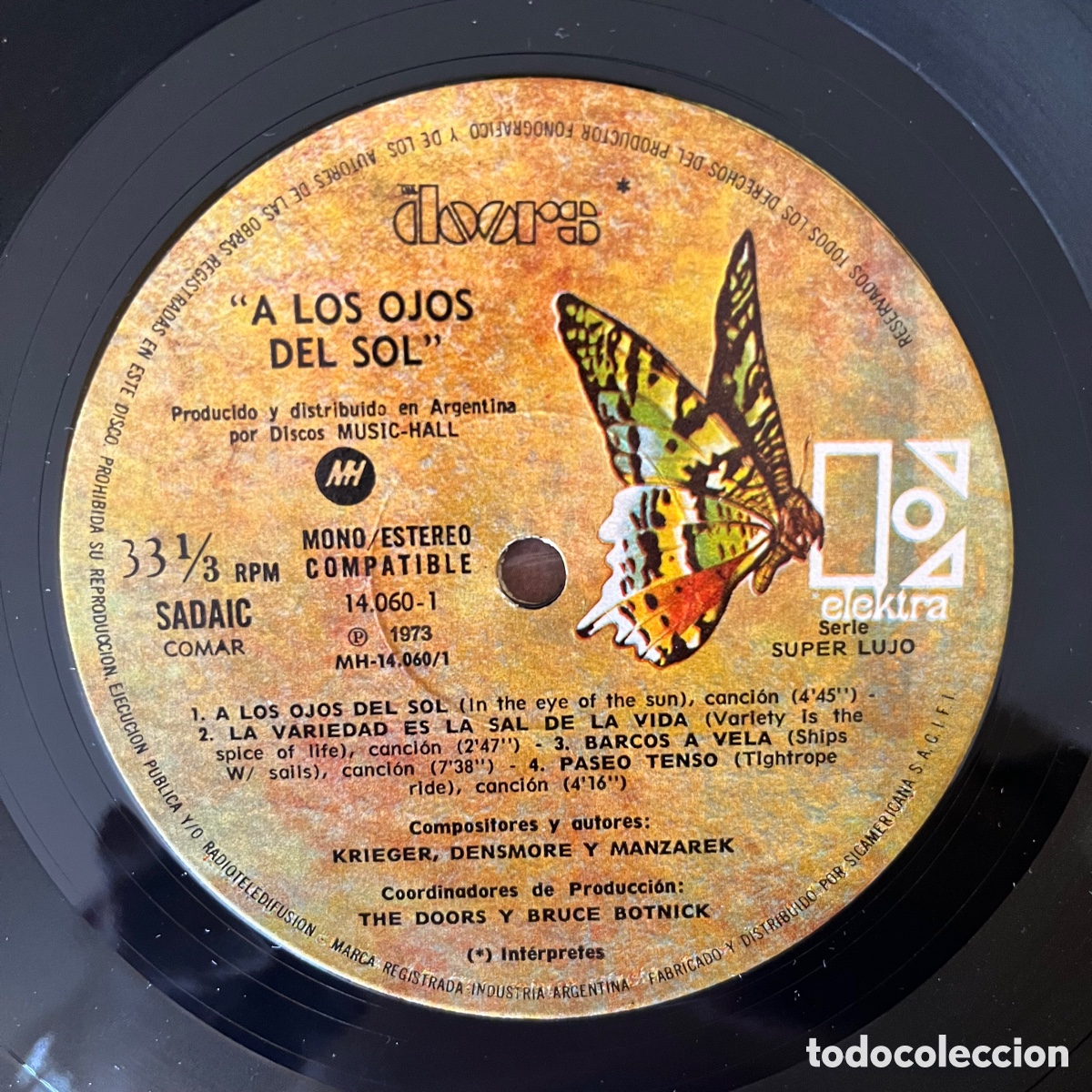 Discos de vinilo: The Doors &ndash; A Los Ojos Del Sol 1971 Argentina - Foto 3