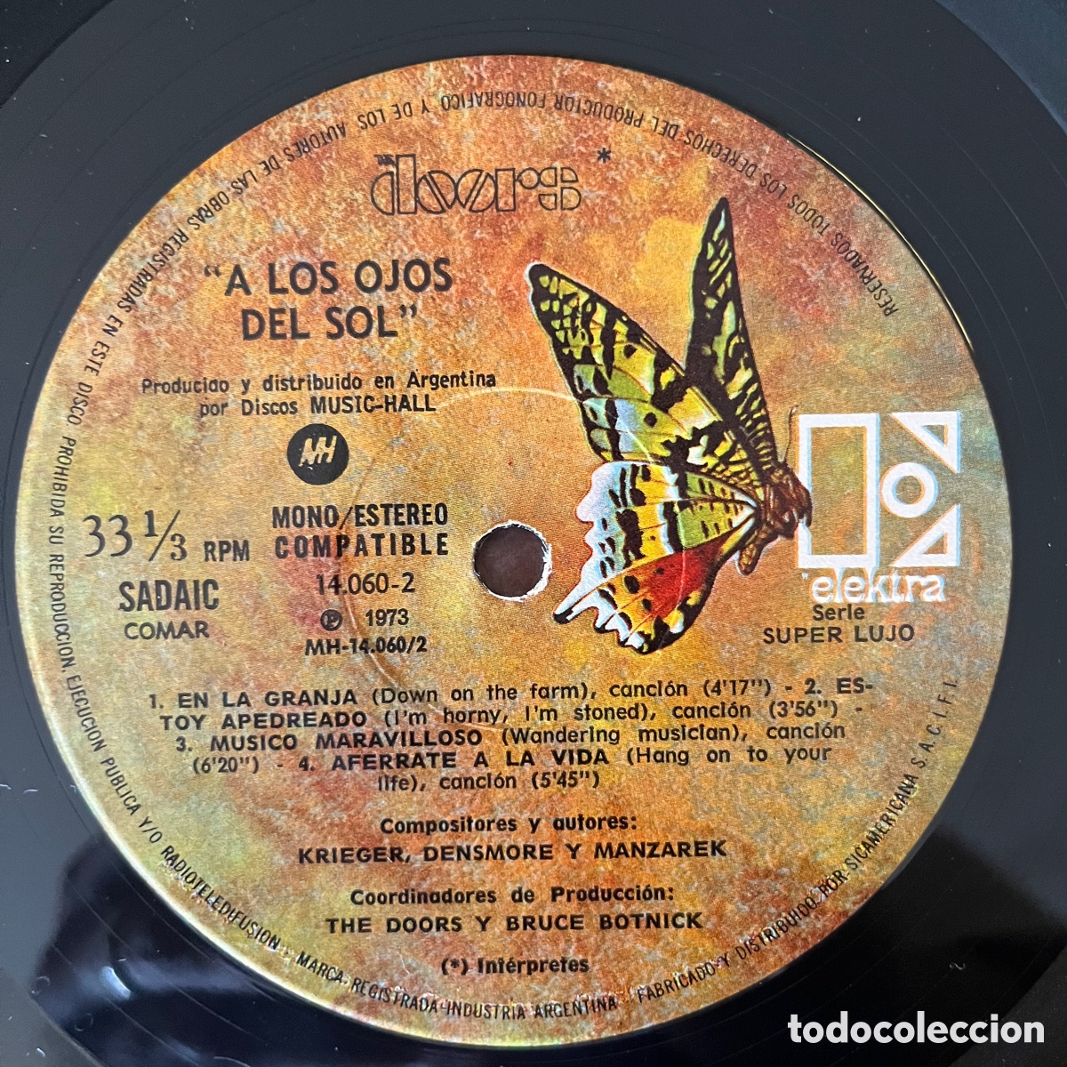 Discos de vinilo: The Doors &ndash; A Los Ojos Del Sol 1971 Argentina - Foto 4