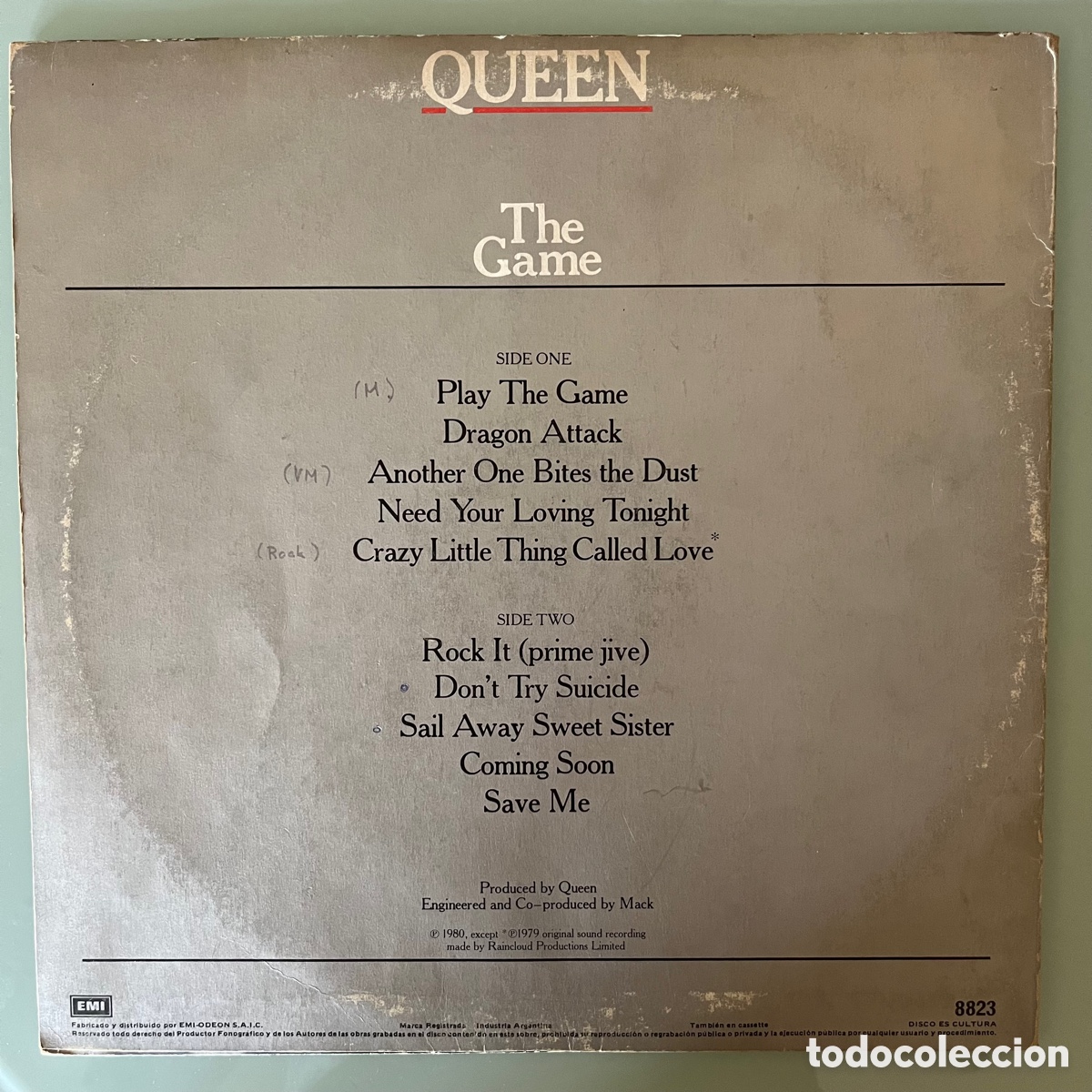 Discos de vinilo: Queen &lrm;&ndash; The Game 1980 Argentina - Foto 2