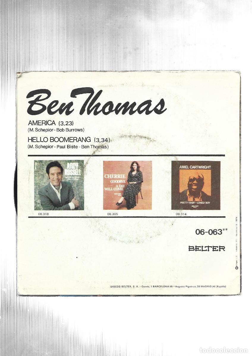 Discos de vinilo: BEN THOMAS-AMERICA - Foto 2