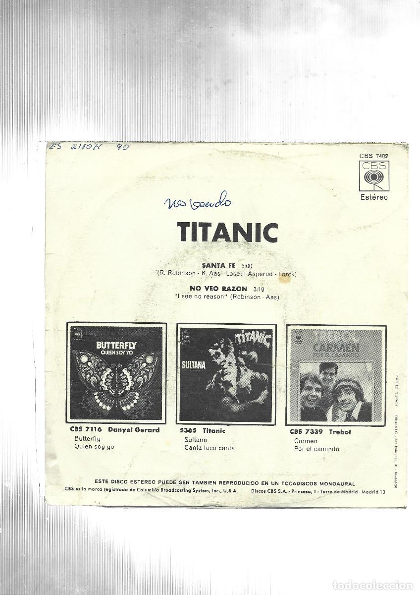 Discos de vinilo: TITANIC- SANTA FE - Foto 2