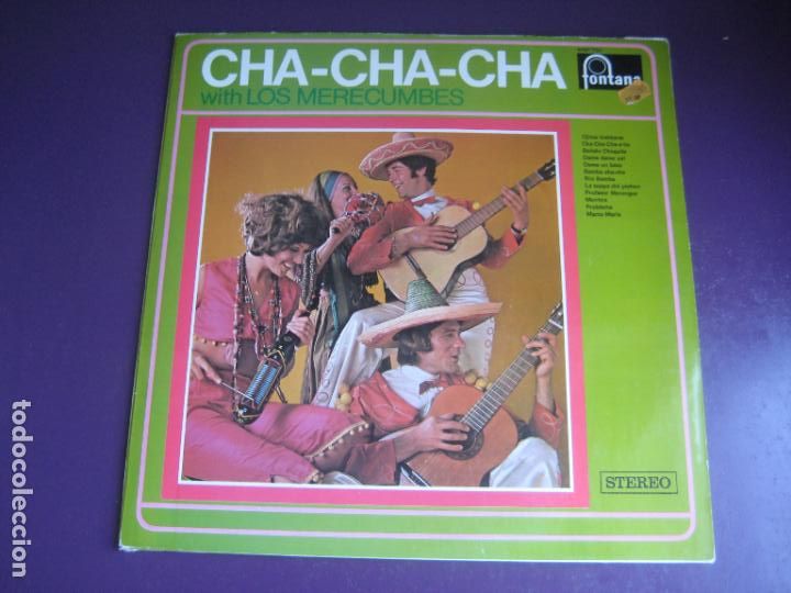 Disques de vinyle: Los Merecumbes &lrm;&ndash; Cha-Cha-Cha - LP FONTANA BELGICA 70'S - SIN APENAS USO - LATIN FOLK,