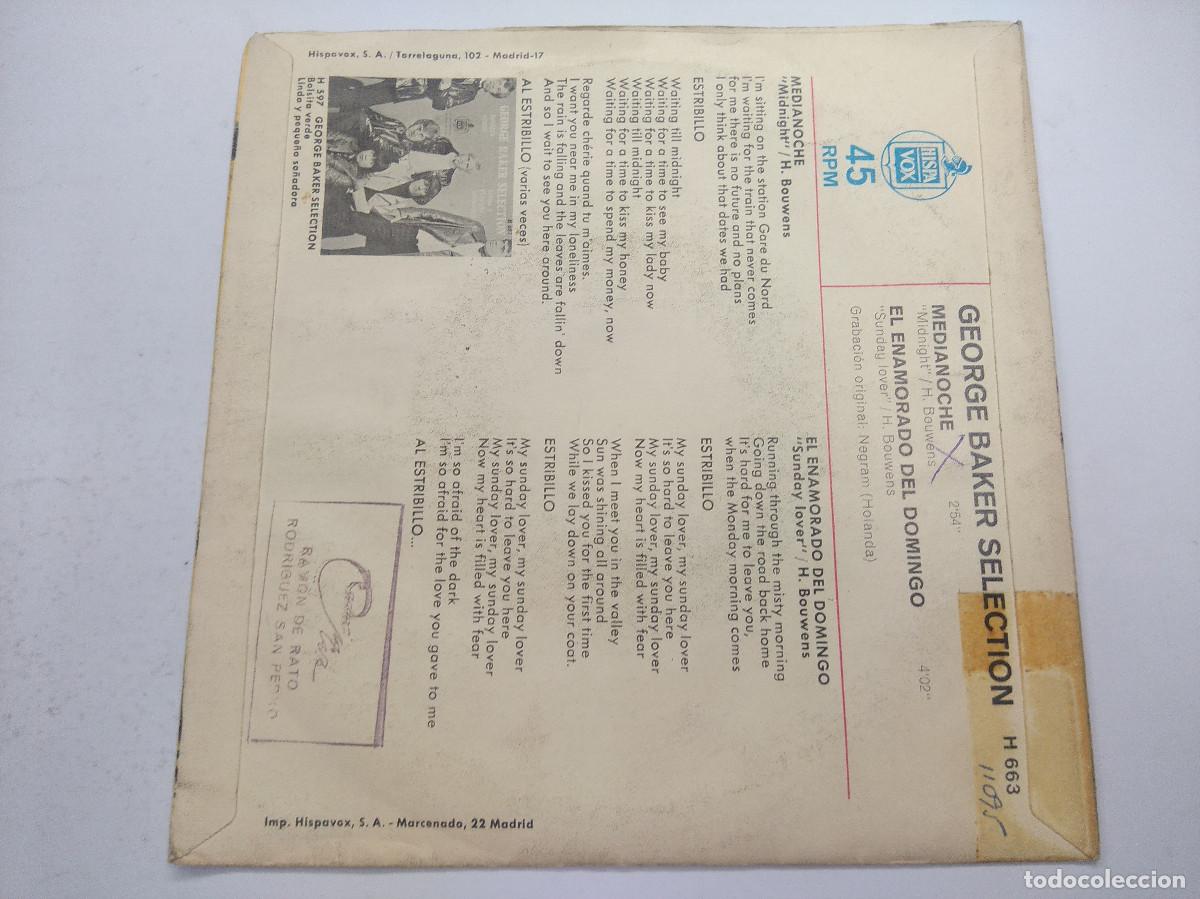 Discos de vinilo: GEORGE BAKER SELECTION/MEDIANOCHE/SINGLE. - Foto 3