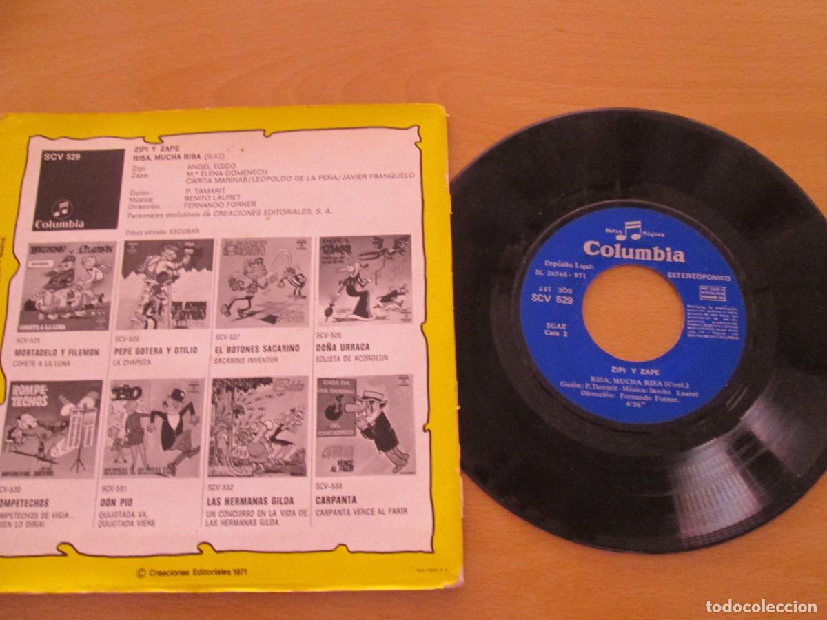 Discos de vinilo: ZIPI Y ZAPE - Risa, Mucha Risa. Disco-Comic, ed espa&ntilde;ola 7&rdquo; de 1971. Buen estado - Foto 2