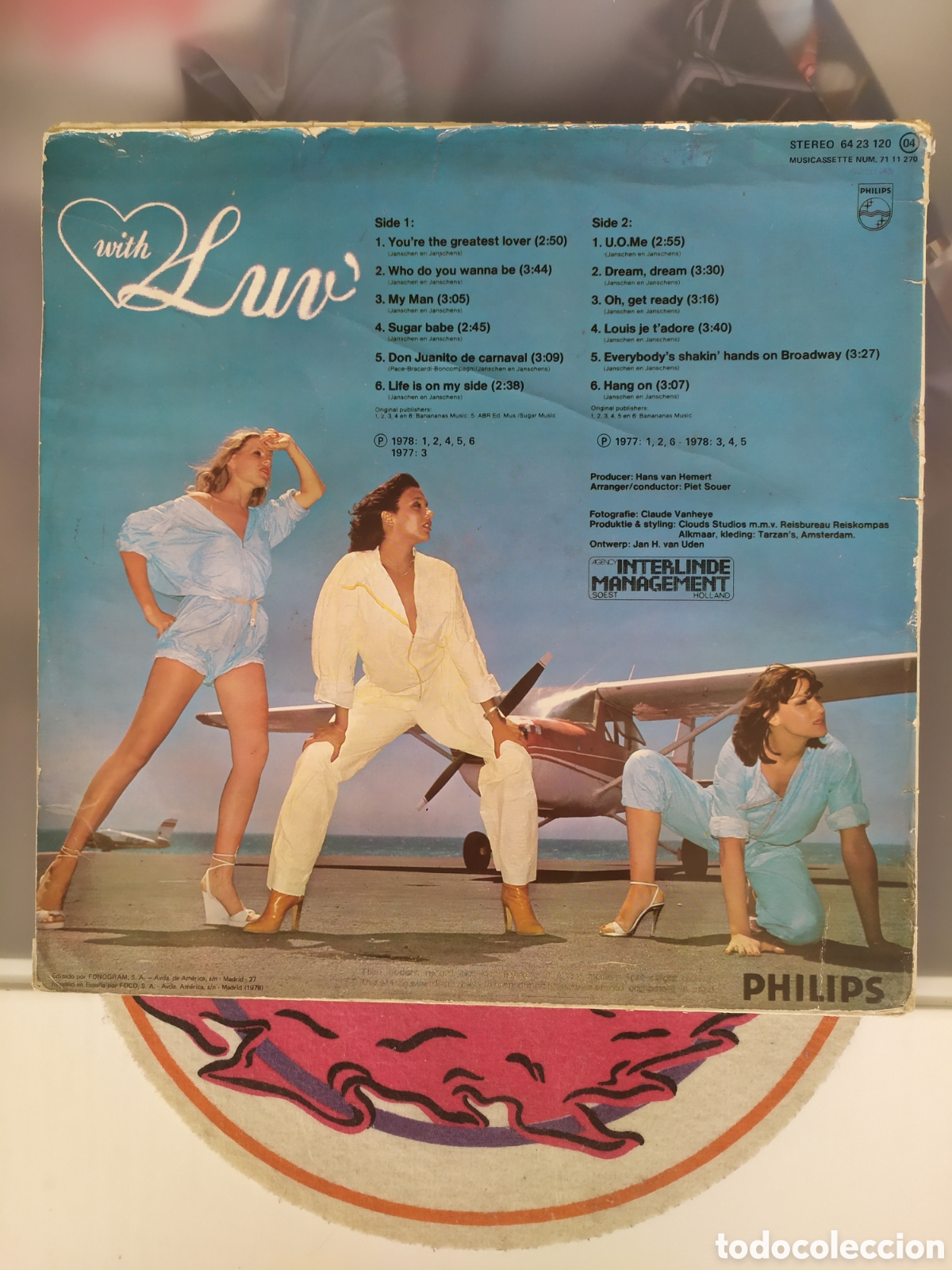 Discos de vinilo: Lp Luv. With Luv (Versi&oacute;n Espa&ntilde;ola) - Foto 2
