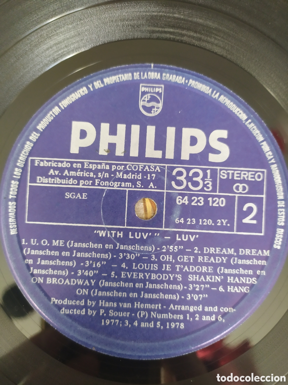 Discos de vinilo: Lp Luv. With Luv (Versi&oacute;n Espa&ntilde;ola) - Foto 4