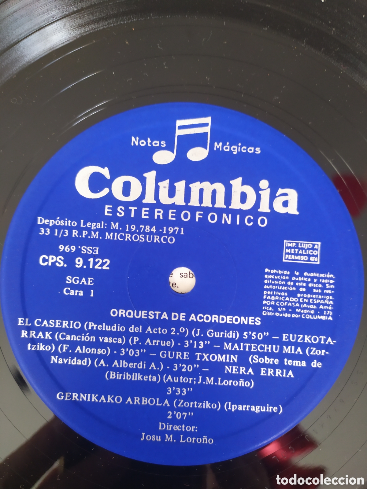Discos de vinilo: Lp Josu Loro&ntilde;o. Orquesta de Acordeones - Foto 3