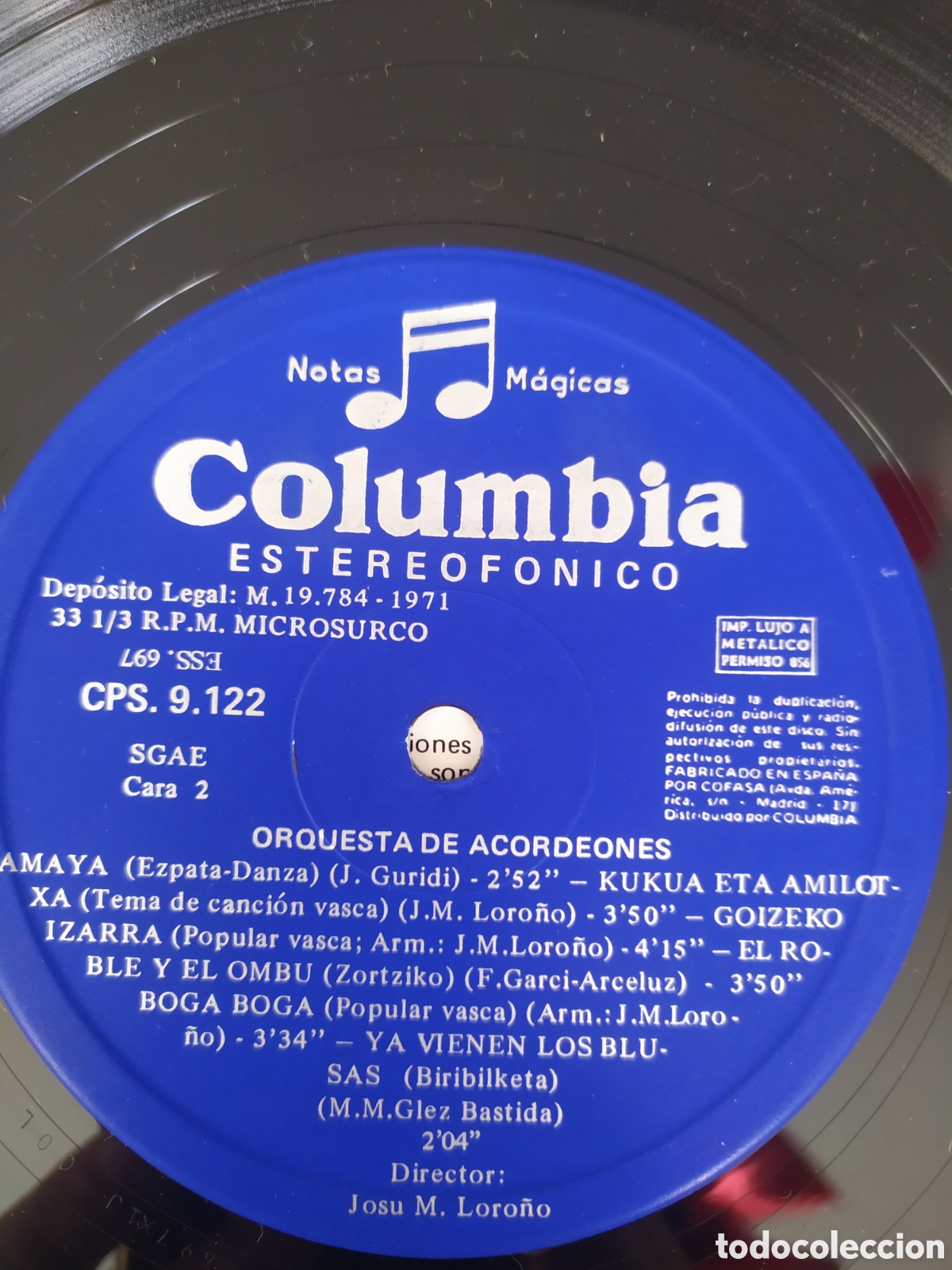 Discos de vinilo: Lp Josu Loro&ntilde;o. Orquesta de Acordeones - Foto 4