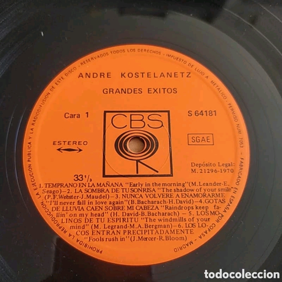 Discos de vinilo: Lp Andre Kostelanetz. Grandes &eacute;xitos - Foto 3