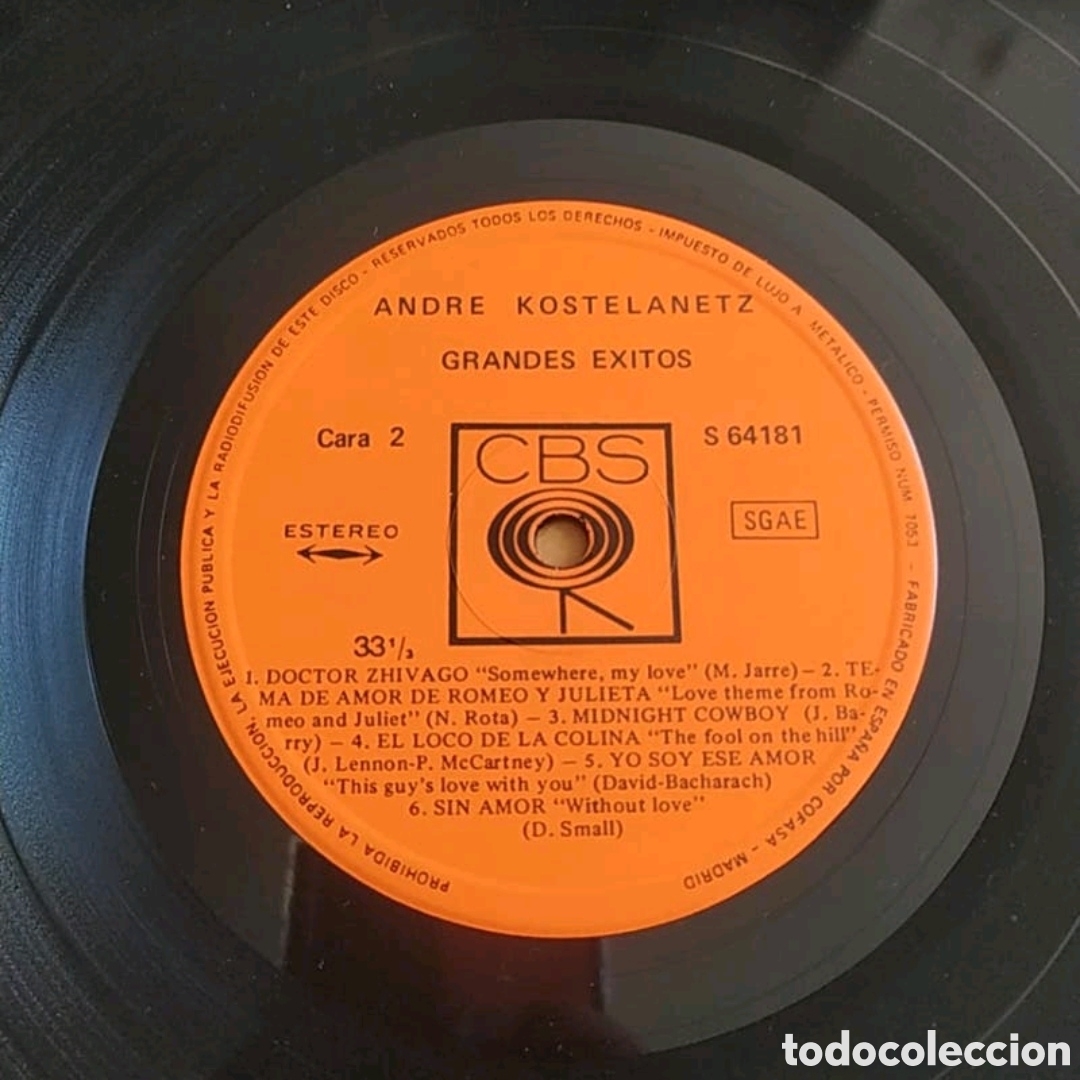 Discos de vinilo: Lp Andre Kostelanetz. Grandes &eacute;xitos - Foto 4
