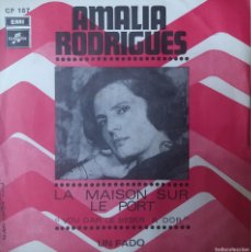 Discos de vinilo: AMALIA RODRIGUES - LA MAISON SUR LE PORT/UN FADO - EP - COLUMBIA - FRANCE - 1968.. Lote 377485614