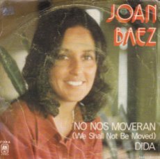 Discos de vinilo: DISCO SINGLE, JOAN BAEZ (NO NOS MOVERAN). Lote 377528654