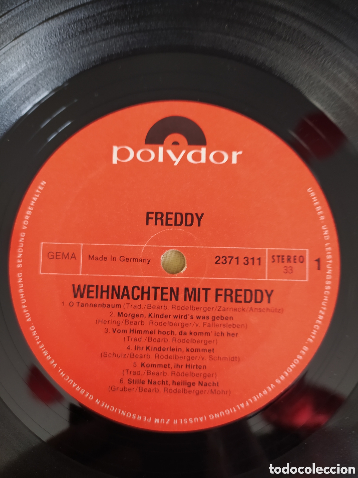 Discos de vinilo: Lp Freddy. Weihnachten Mit Freddy - Foto 3