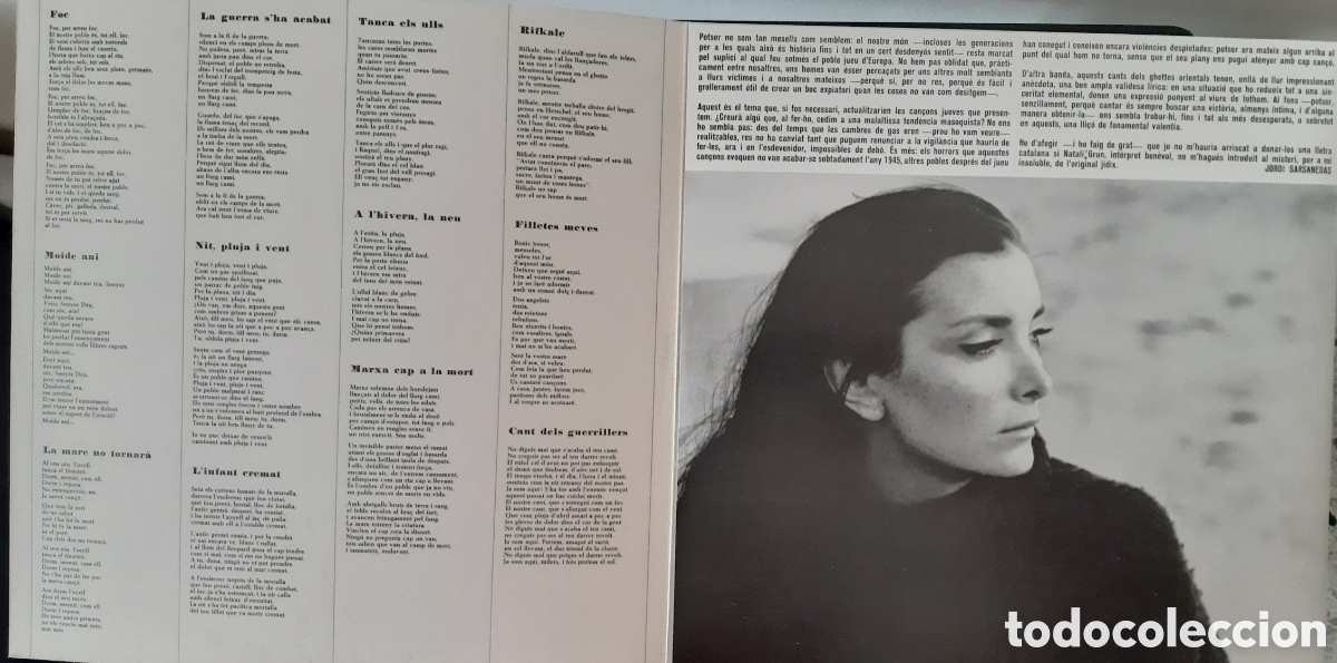 Discos de vinilo: Can&ccedil;ons del Ghetto. N&uacute;ria Espert. LP. - Foto 2