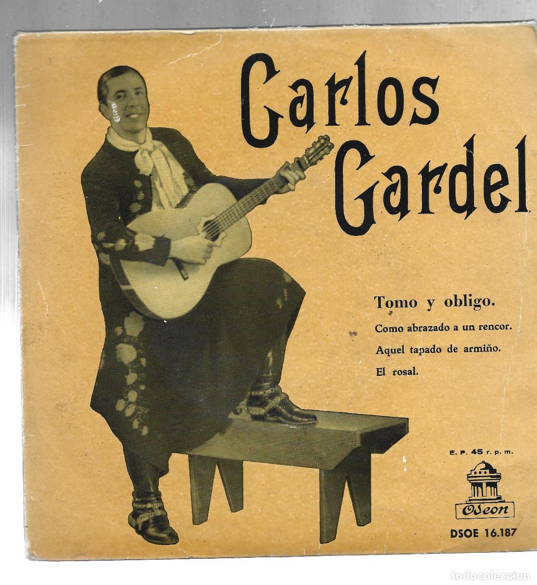 Discos de vinilo: CARLOS GARDEL- TOMO Y OBLIGO - Foto 1