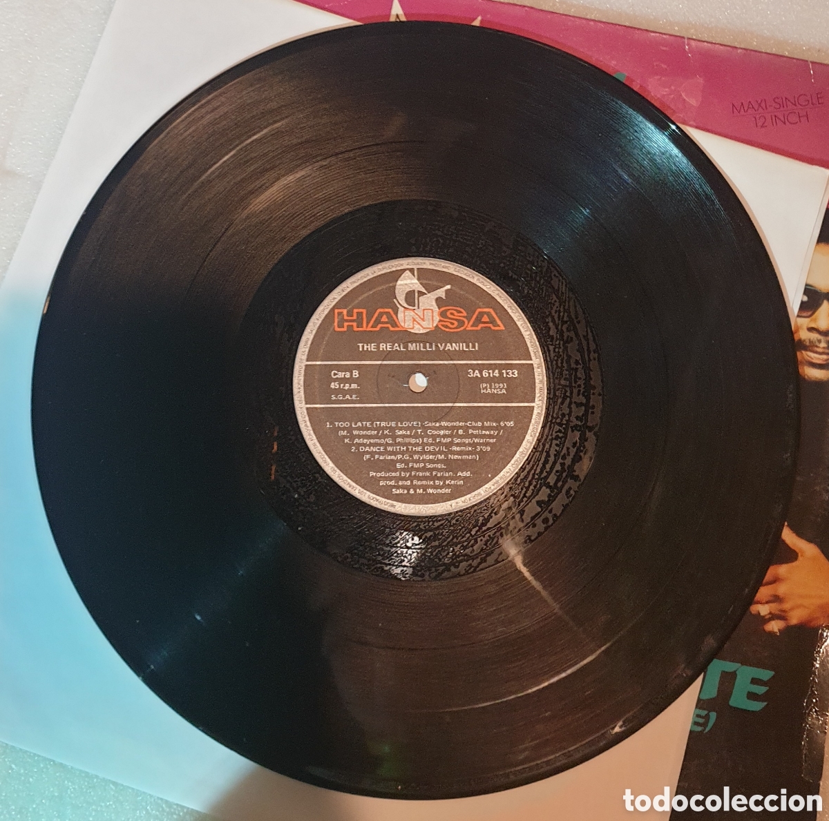 Discos de vinilo: The real Milli Vanilli - Too late (true love) - Foto 2