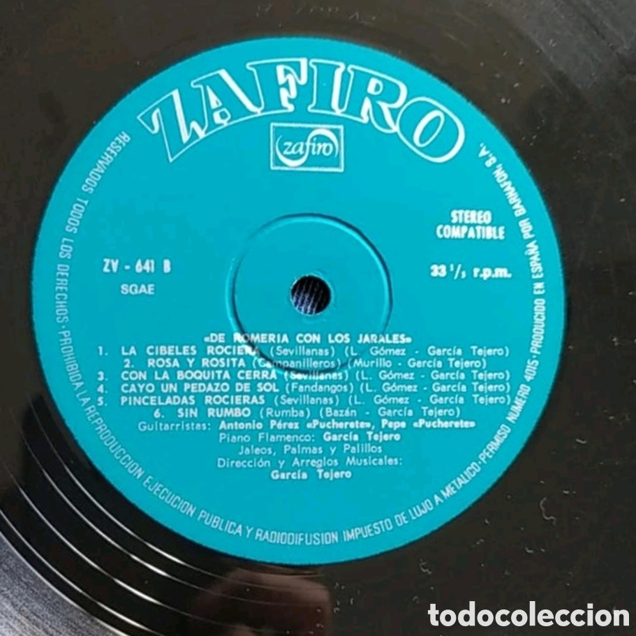 Discos de vinilo: Lp Los Jarales. De romer&iacute;a con Los Jarales - Foto 4