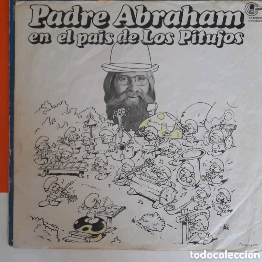 Discos de vinilo: Lp Padre Abraham en el pa&iacute;s de los pitufos - Foto 3