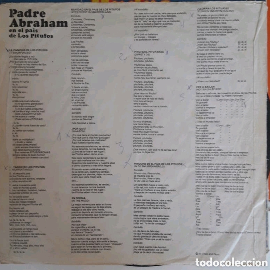 Discos de vinilo: Lp Padre Abraham en el pa&iacute;s de los pitufos - Foto 4