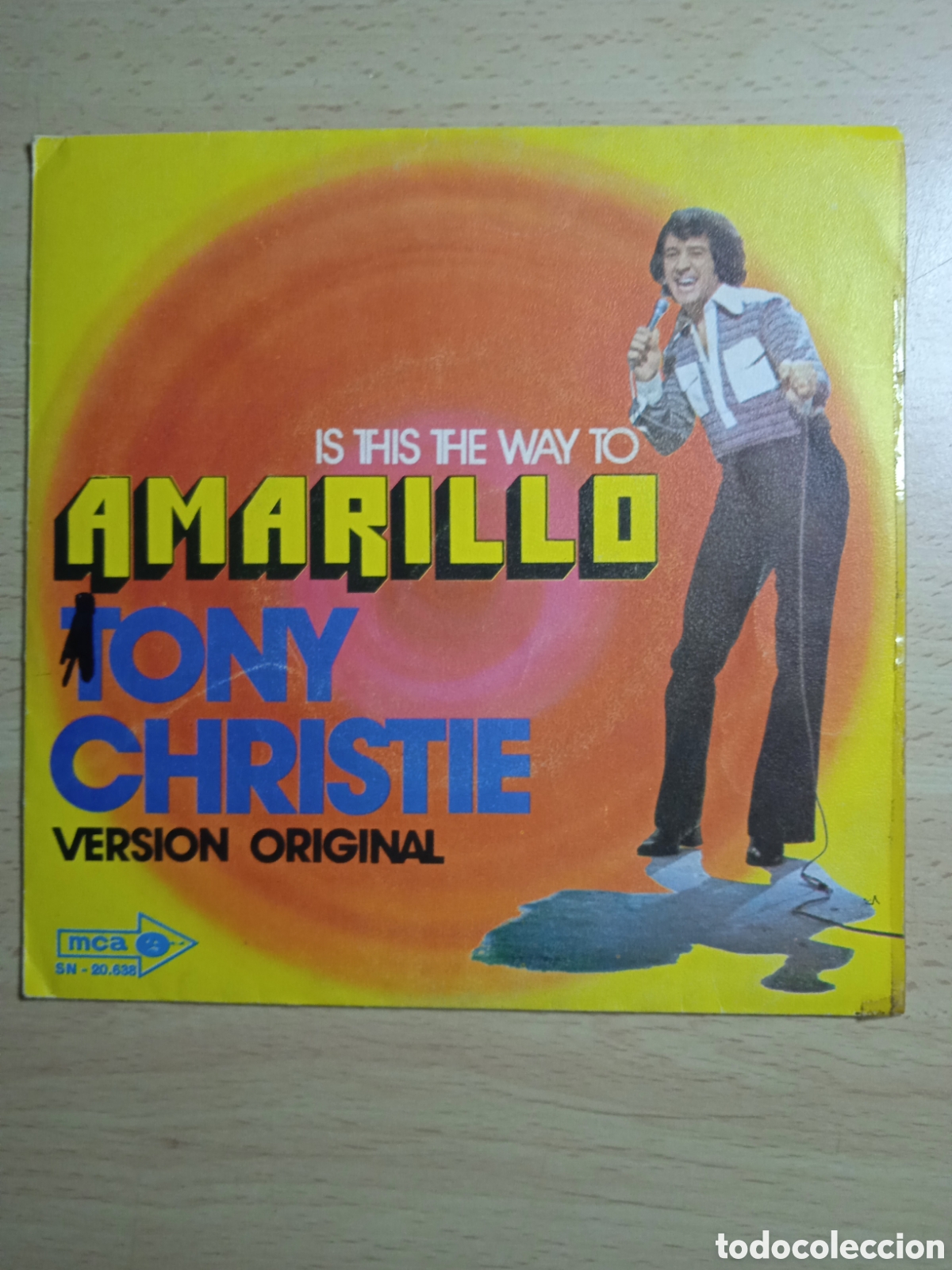 Discos de vinilo: Single 7&rdquo; Tony Christie.1972.Amarillo. - Foto 1