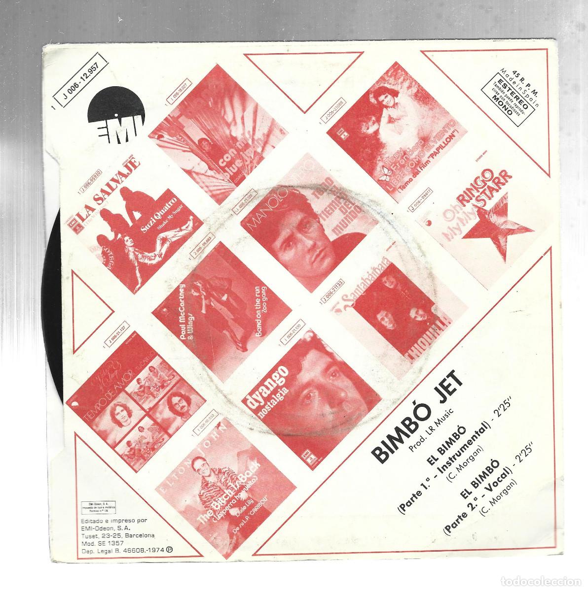 Discos de vinilo: EL BIMBO-BIMBO JET - Foto 2