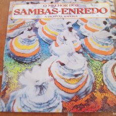 Discos de vinilo: O MELHOR DOS SAMBAS- ENREDO. A INCRIVEL BATERIA. LP, ED ESPAÑOLA 12” 1988. BUEN ESTADO