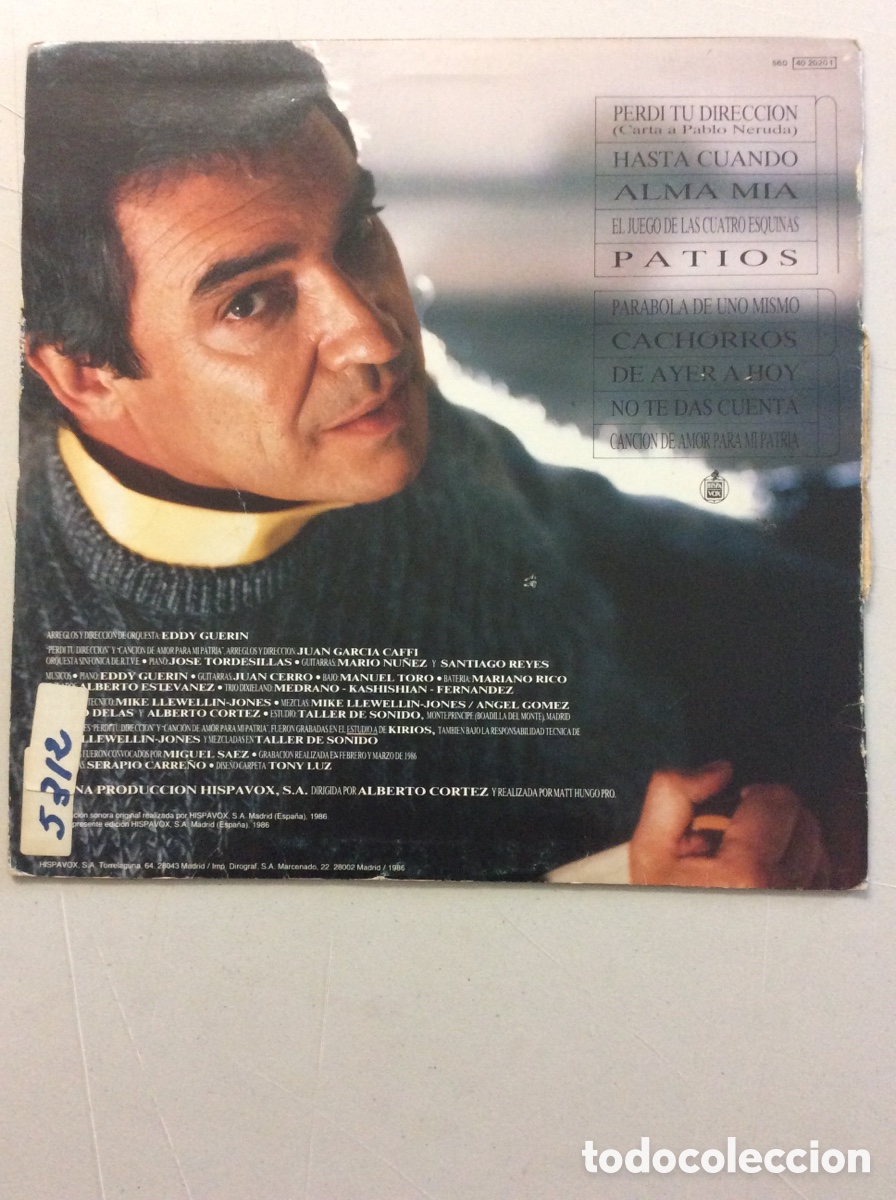 Discos de vinilo: Alberto Cortez. Sue&ntilde;os y quimeras. - Foto 2