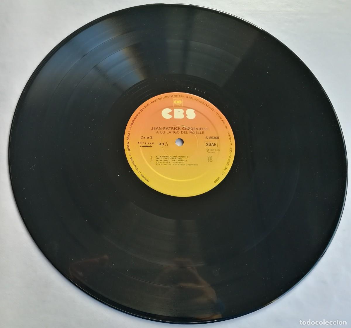 Discos de vinilo: Jean-Patrick Capdevielle, A Lo Largo Del Muelle, CBS S 85360 - Foto 3