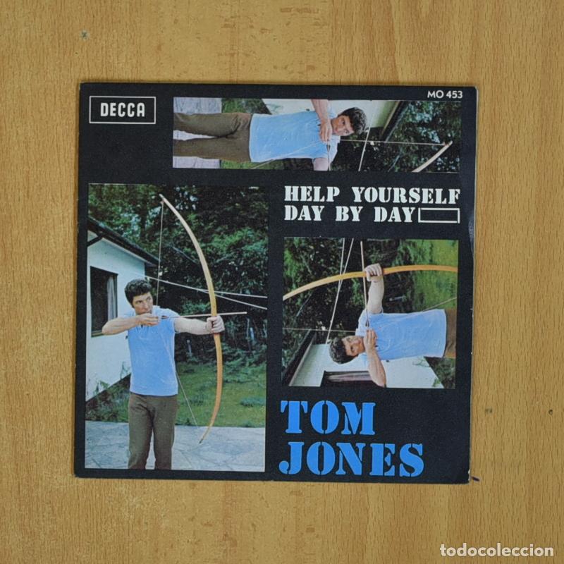Discos de vinilo: TOM JONES - HELP YPURSELF / DAY BY DAY - SINGLE - Foto 1