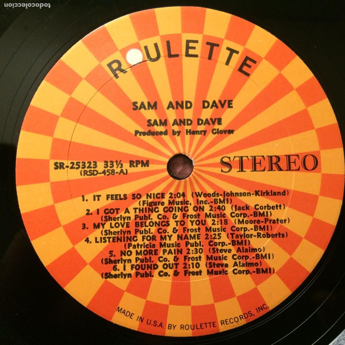Discos de vinilo: Sam & Dave &lrm;&ndash; Sam & Dave , USA 1966 Roulette* - Foto 3