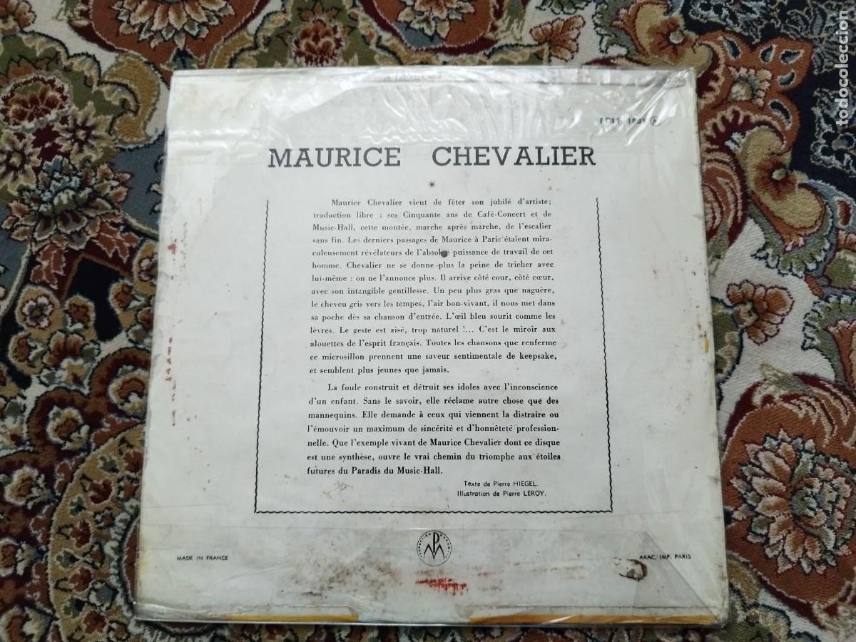 Discos de vinilo: Maurice Chevalier - Foto 2
