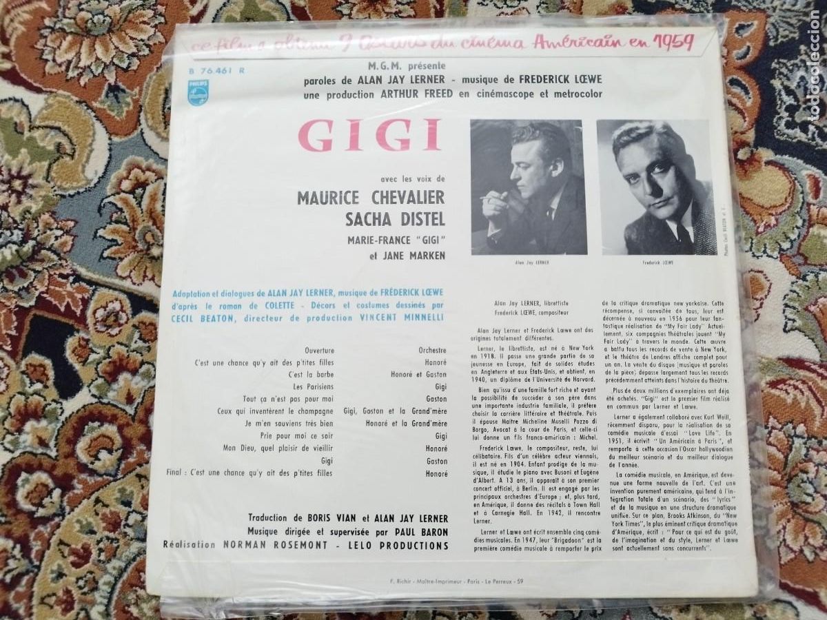 Discos de vinilo: Gigi Maurice Chevalier - Foto 2