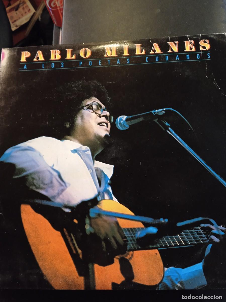 Disques de vinyle: PABLO MILAN&Eacute;S- A LOS POETAS CUBANOS. LP.