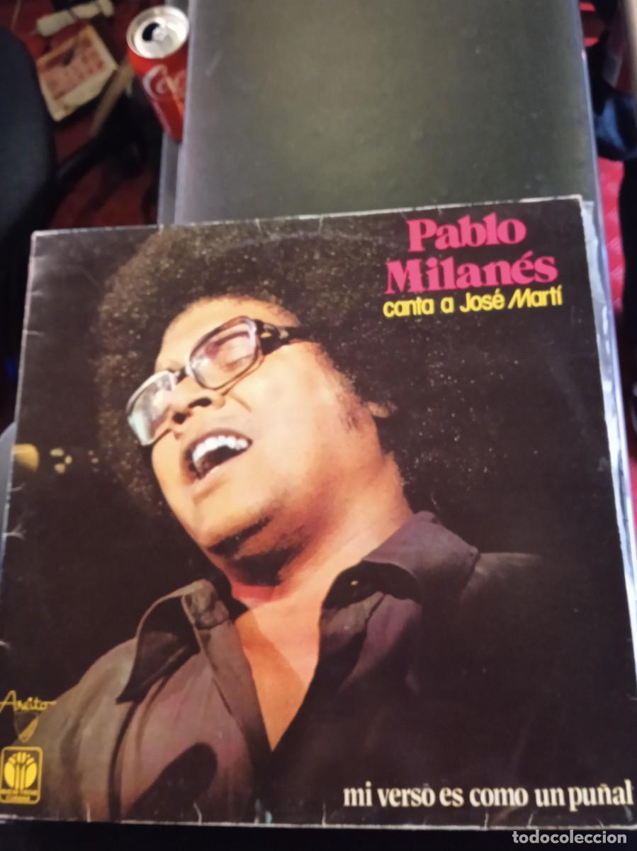 Disques de vinyle: PABLO MILAN&Eacute;S- CANTA A JOS&Eacute; MART&Iacute;. LP.